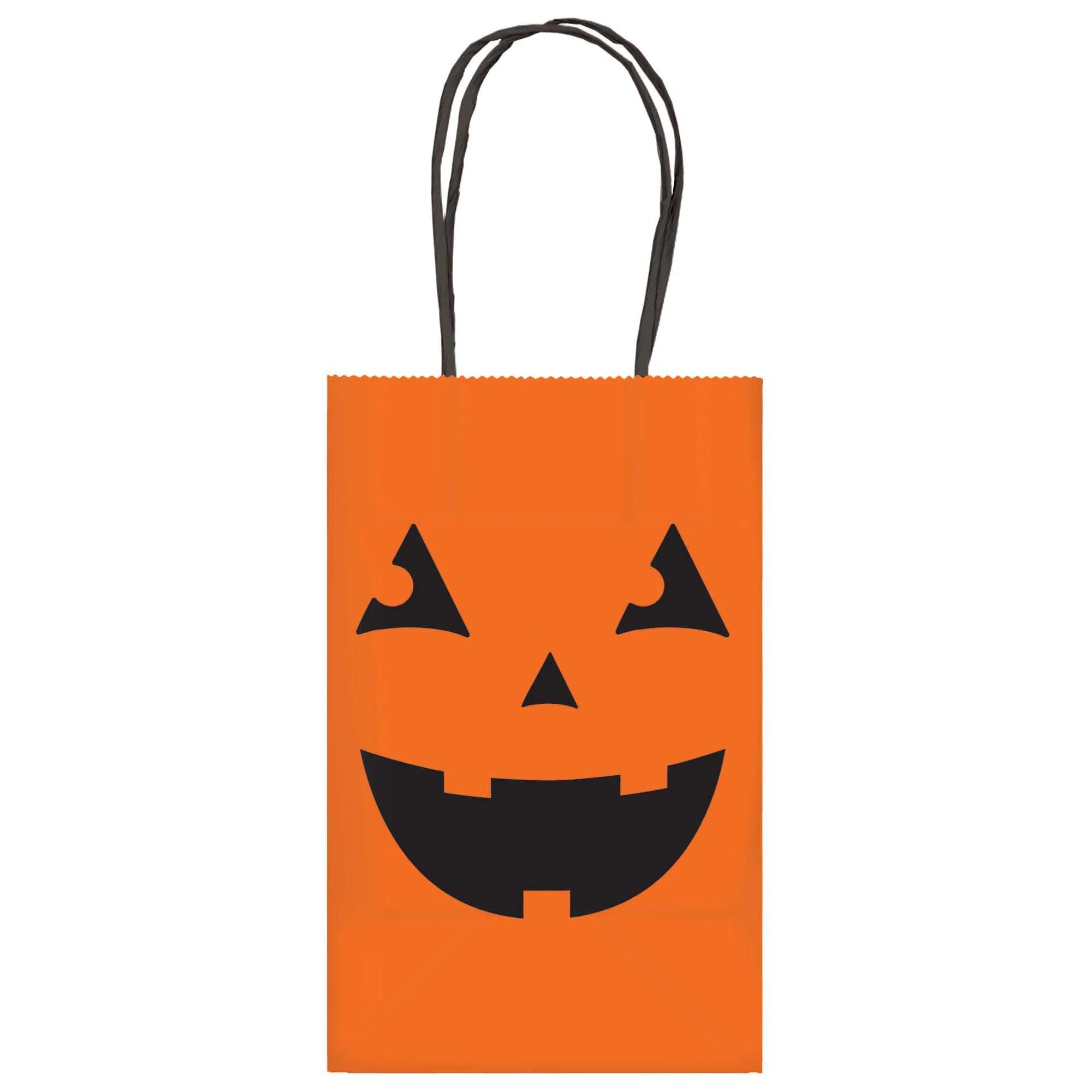 Jack-o'-Lantern Kraft Favor Bag