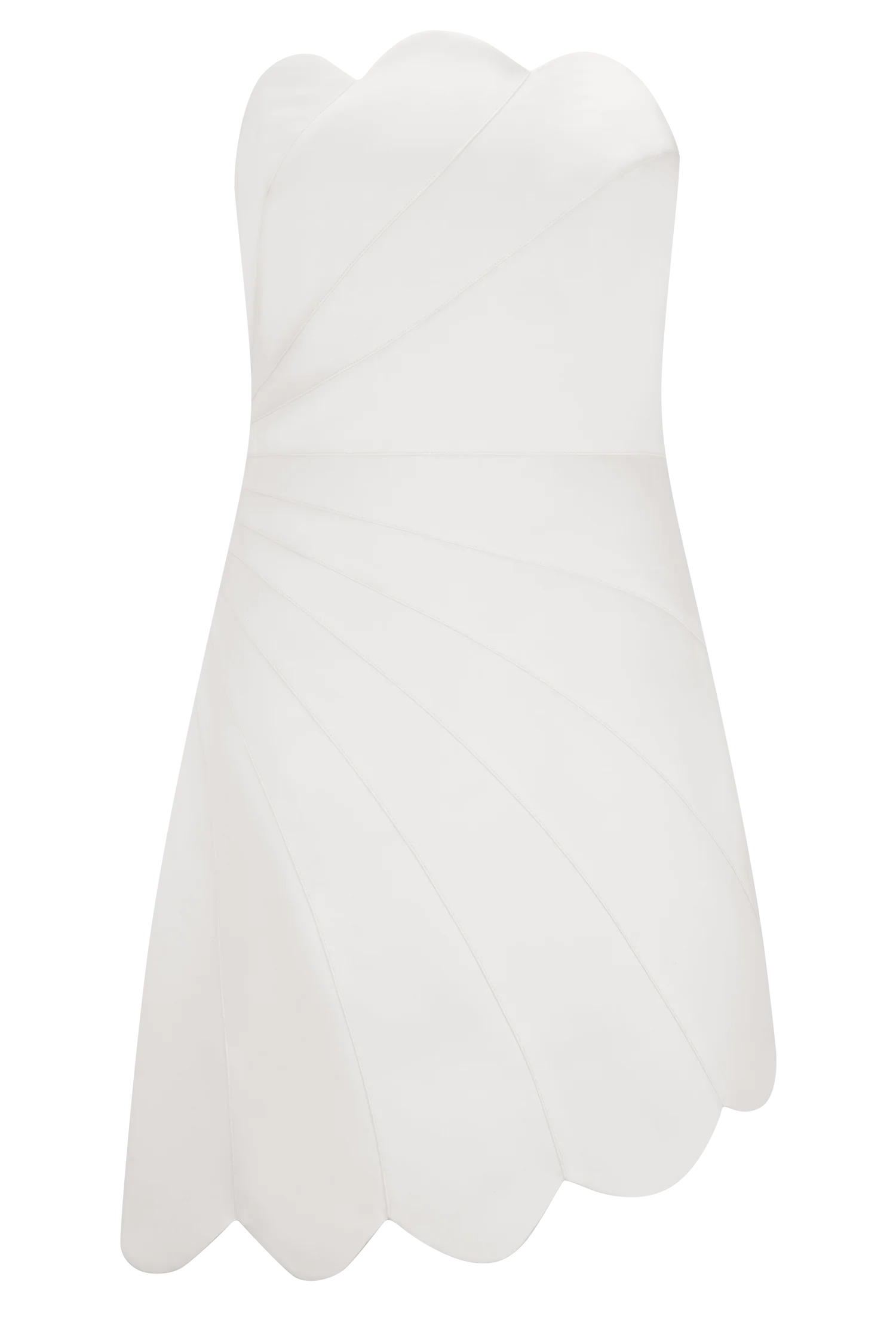 Atenea Satin Mini Dress - White